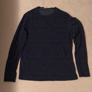Large Blue Lululemon Mens Crew Neck Shirt